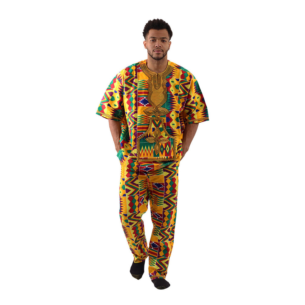 African Made Kente Pant Set