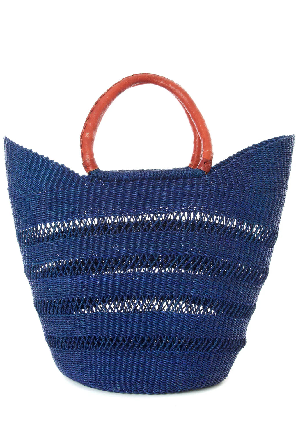 Navy Lacework Shopper - Open Weave