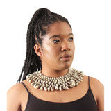 Kenyan Cowrie Shell Collar Necklace